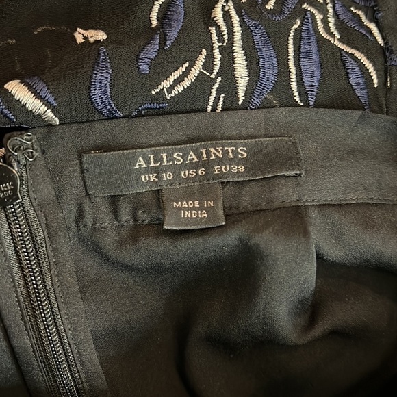 All Saints Philomena Sidney Embroidered Mini Skirt Size 6US - Picture 7 of 8